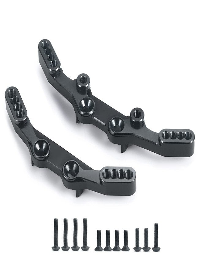 JGGZONE Aluminum Front & Rear Shock Tower Upgrade Parts for 1/10 Tra-xxas Ford GT 4-Tec 2.0 Replacement of Part, Black - Image 1